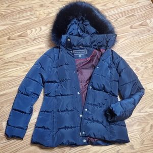 Tommy Hilfiger Fur Hooded Winter Puffer Jacket
